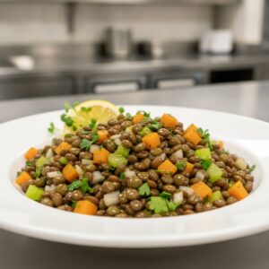 Френска салата от леща дю Пюи с винегрет